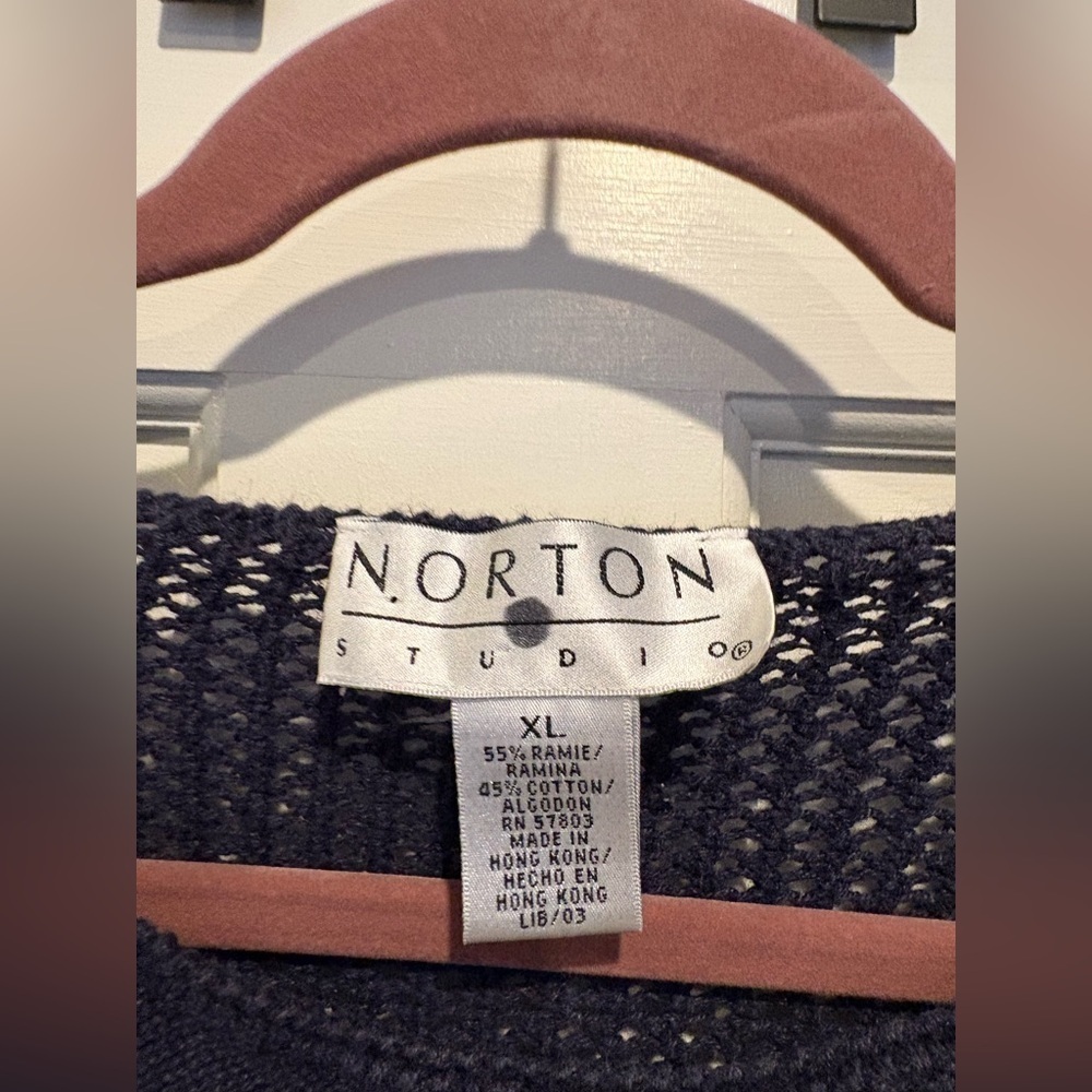 Norton Studio American Glad See Through Sweater Vintage - Picture 3 of 3